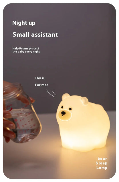 Veilleuse Ours Polaire en Silicone