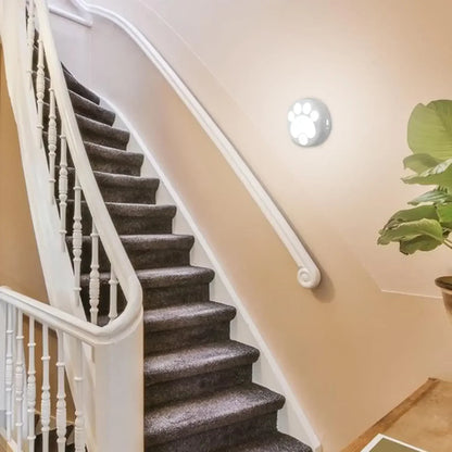 Veilleuse Patte de Chat Détecteur de Mouvement USB Rechargeable