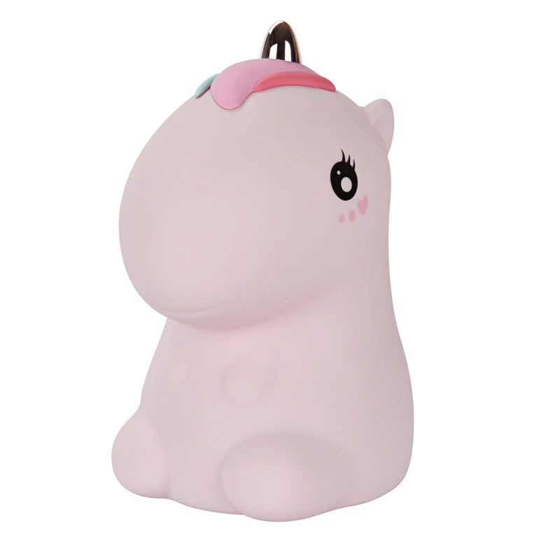 Veilleuse Licorne en Silicone Rechargeable par USB