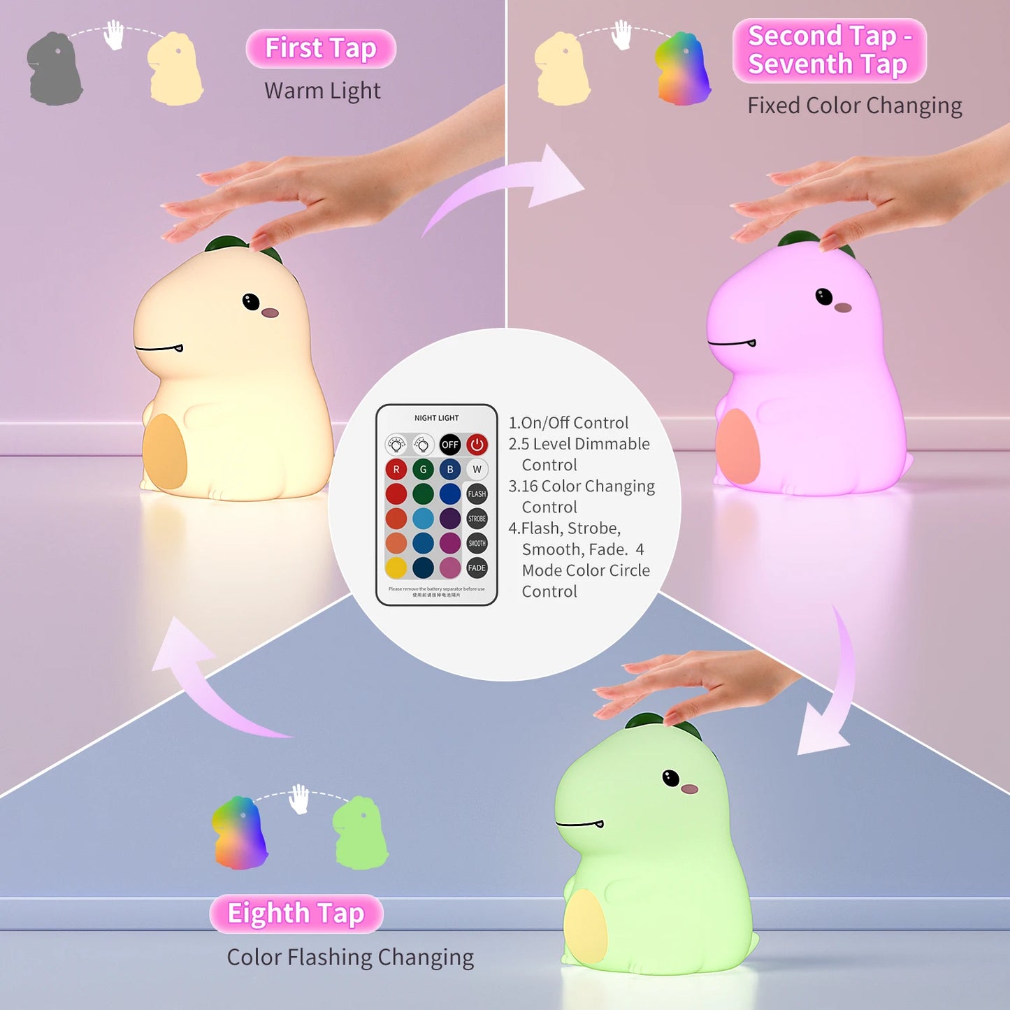 Veilleuse Dinosaure Mignonne