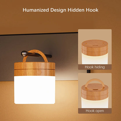 Veilleuse Bois RGB Tactile avec Télécommande