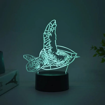 Veilleuse 3D Tortue de Mer