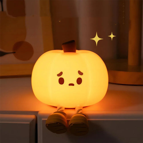 Veilleuse Citrouille Halloween en Silicone et Tactile