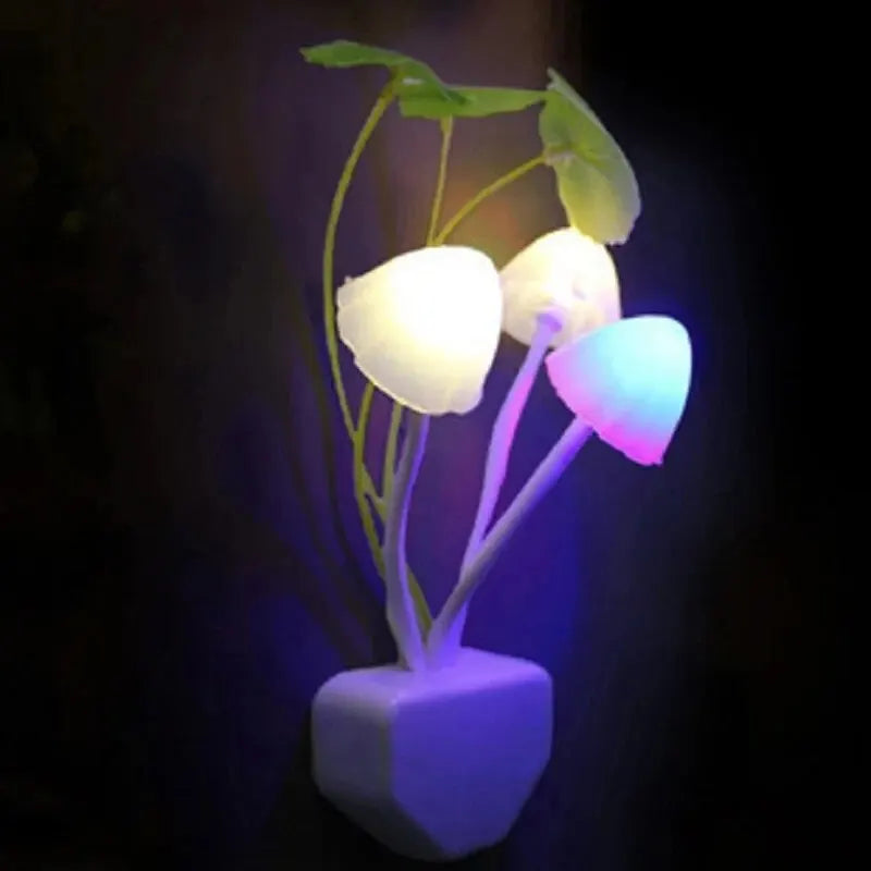 Lampe Veilleuse Colorée en Forme de Champignon
