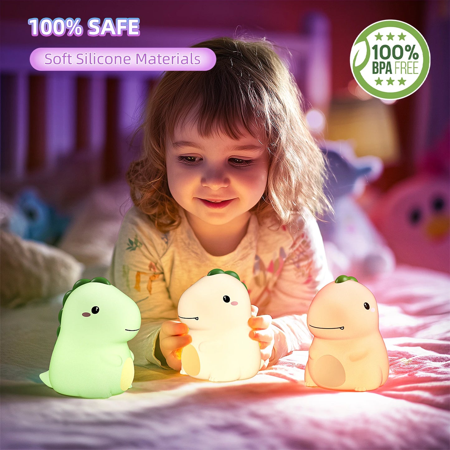 Veilleuse Dinosaure Mignonne