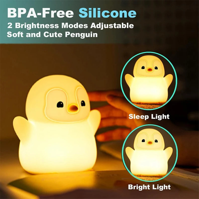 Veilleuse Pingouin en Silicone