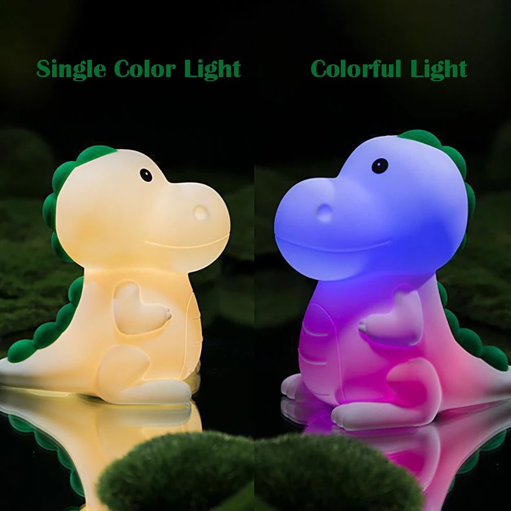 Veilleuse Dinosaure USB Tactile Plusieurs Couleurs