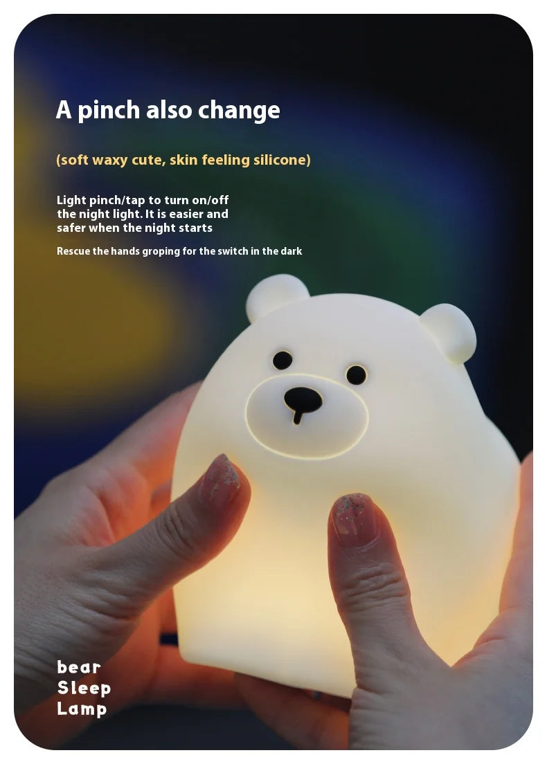 Veilleuse Ours Polaire en Silicone