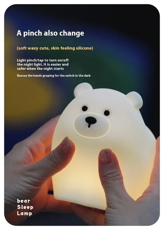 Veilleuse Ours Polaire en Silicone
