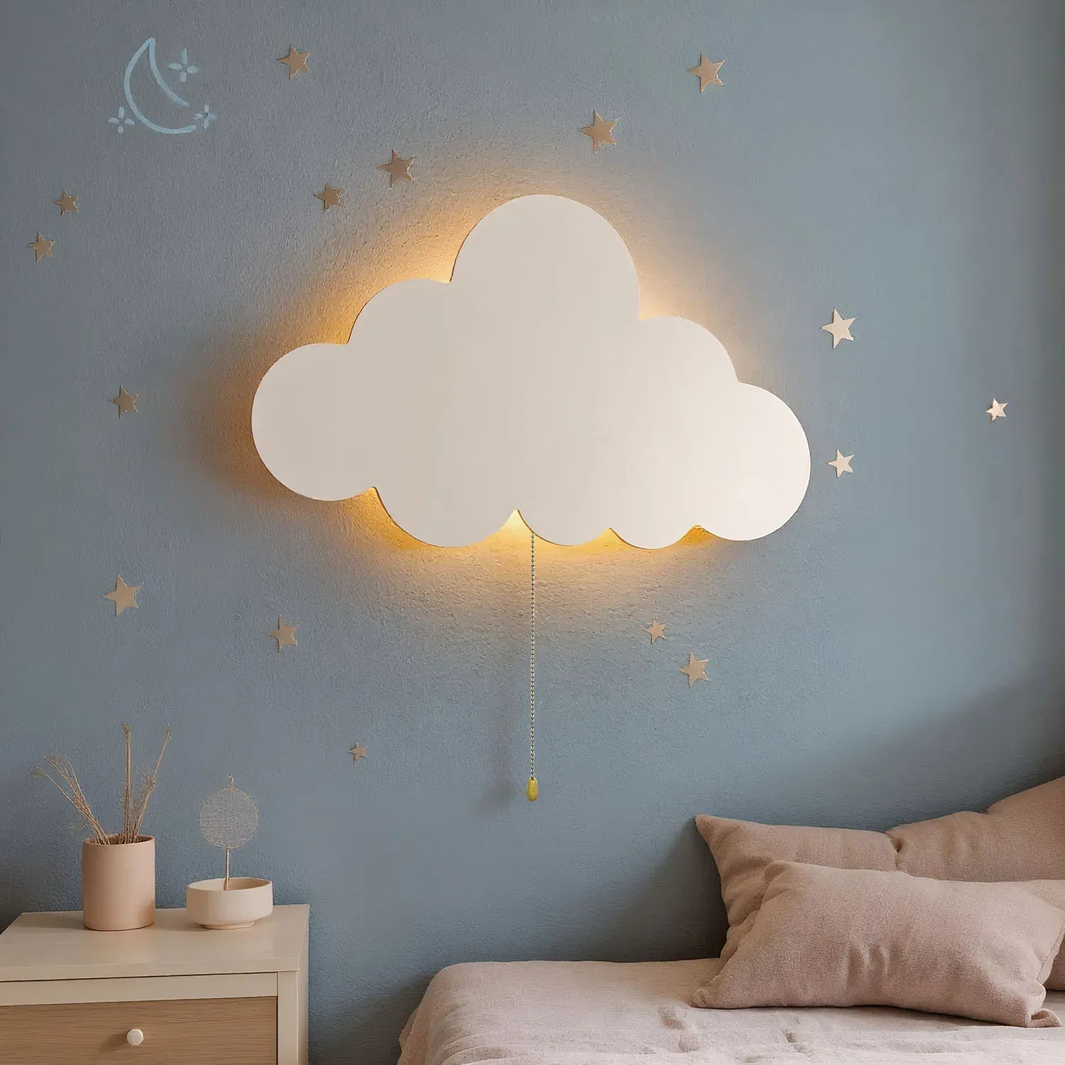 Applique Murale Nuage Veilleuse - Éclairez Doucement Votre Nuit Image