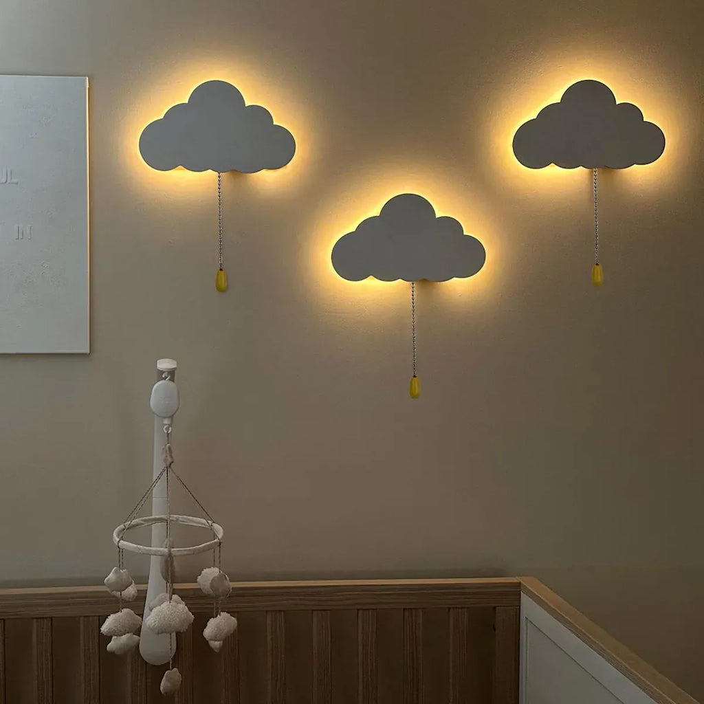 Applique Murale Nuage Veilleuse - Éclairez Doucement Votre Nuit