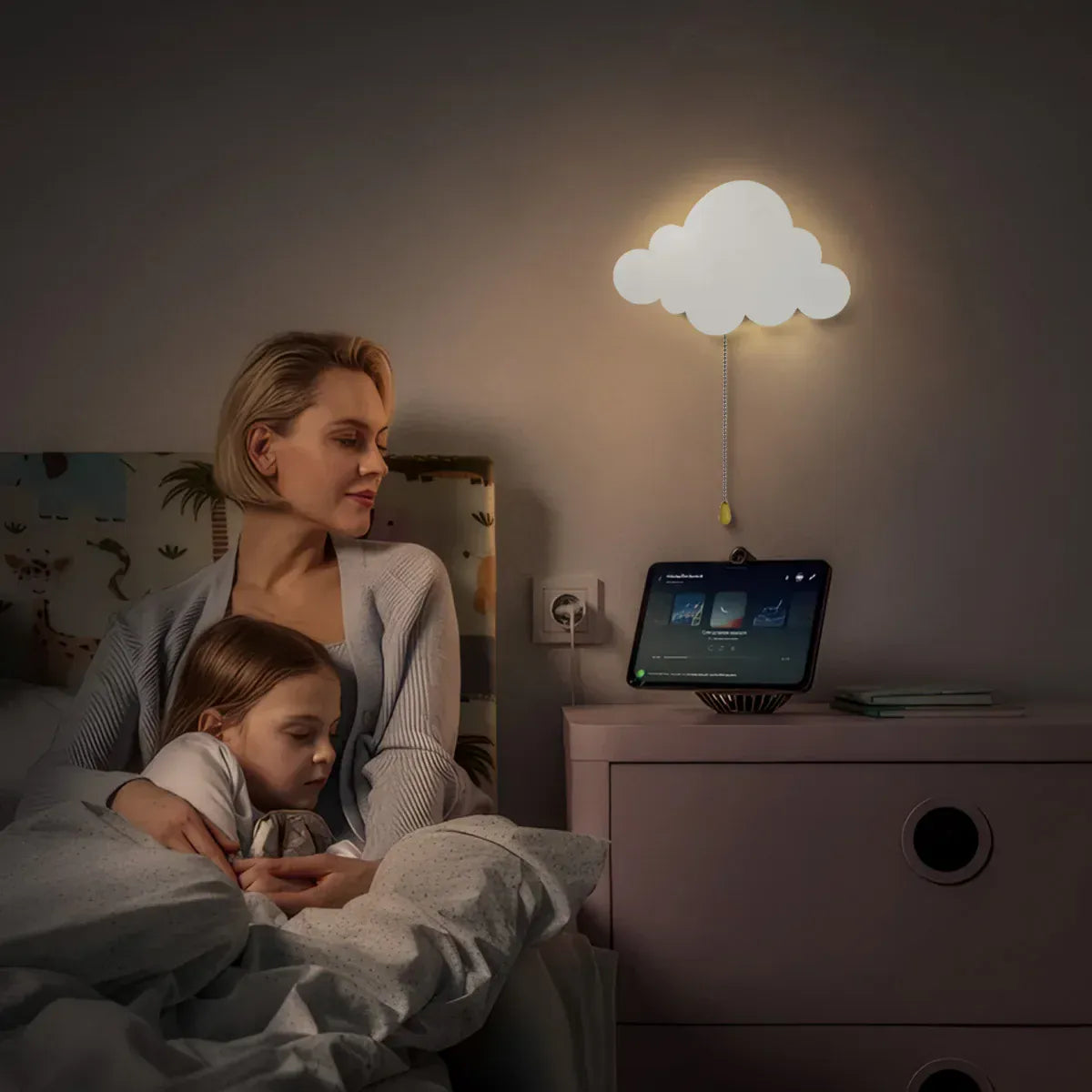 Applique Murale Nuage Veilleuse - Éclairez Doucement Votre Nuit Image