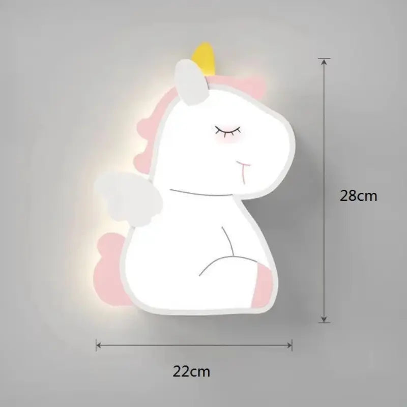 Applique Veilleuse Murale Licorne pour une chambre féerique