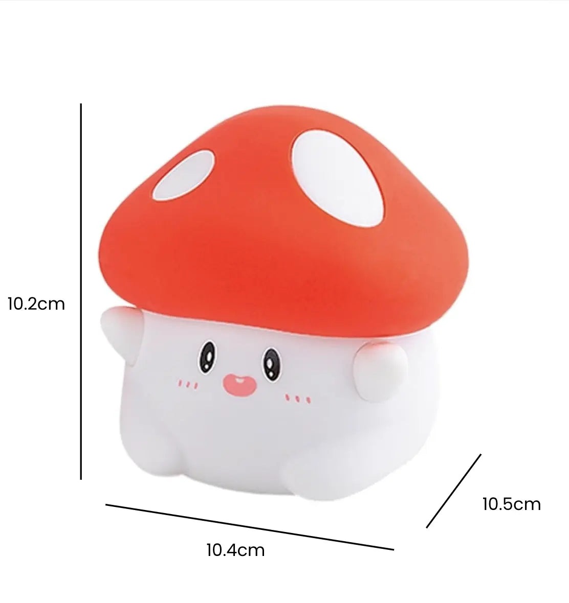 Champignon Veilleuse en Silicone Doux avec Minuterie - Idéal pour Enfants