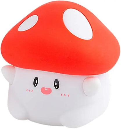 Champignon Veilleuse en Silicone Doux avec Minuterie - Idéal pour Enfants