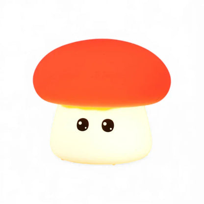 Champignon Veilleuse En Silicone Tactile pour nuits apaisantes