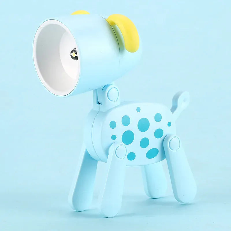 Mini-veilleuse LED pliable design chien mignon, idéale pour enfants