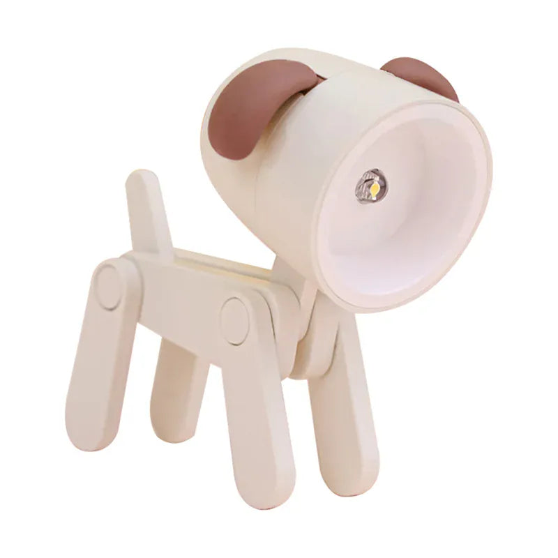 Mini-veilleuse LED pliable design chien mignon, idéale pour enfants
