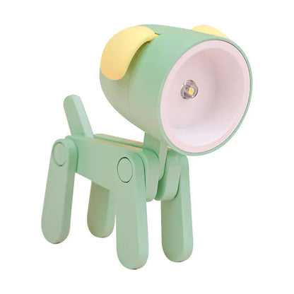 Mini-veilleuse LED pliable design chien mignon, idéale pour enfants