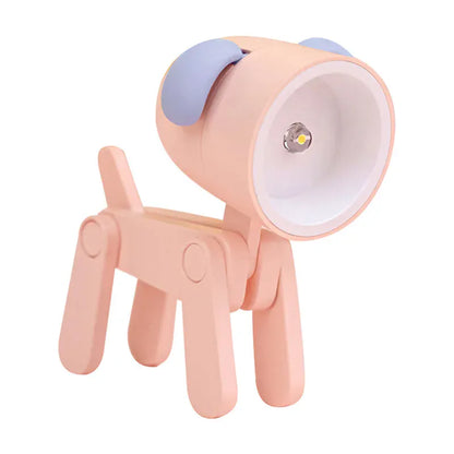 Mini-veilleuse LED pliable design chien mignon, idéale pour enfants