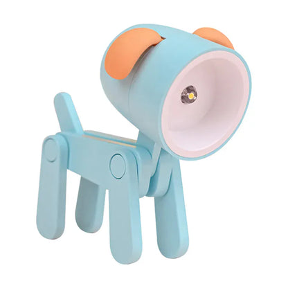 Mini-veilleuse LED pliable design chien mignon, idéale pour enfants