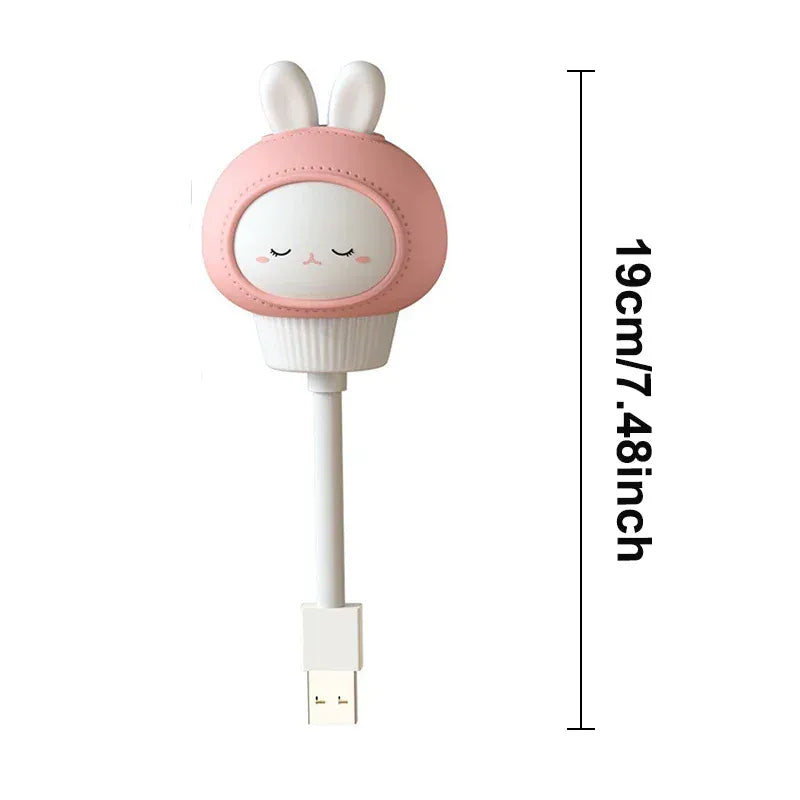 Mini Veilleuse USB Lapin : Éclairez vos nuits avec style
