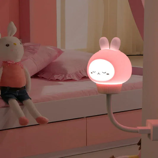 Mini Veilleuse USB Lapin : Éclairez vos nuits avec style