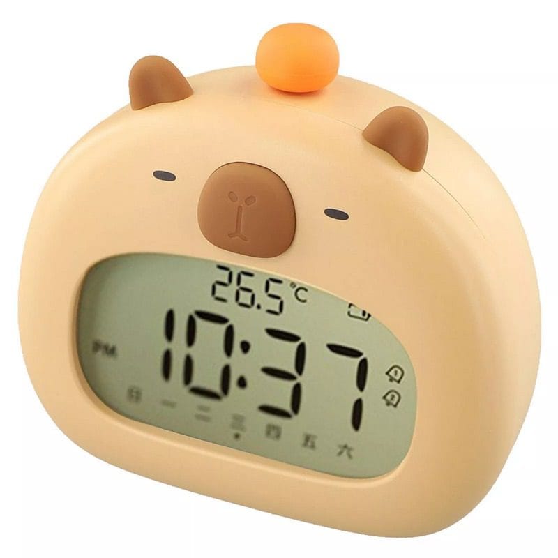 Réveil Veilleuse Capybara Éclat Doux pour nuits paisibles