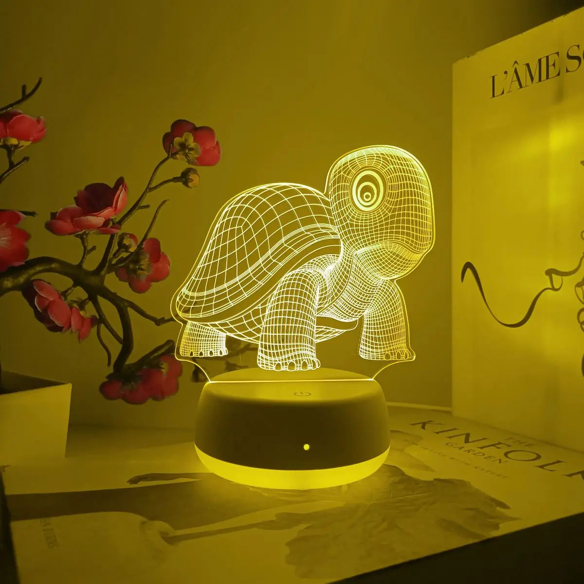 Veilleuse 3D Tortue Tactile - Éclairez vos nuits en douceur