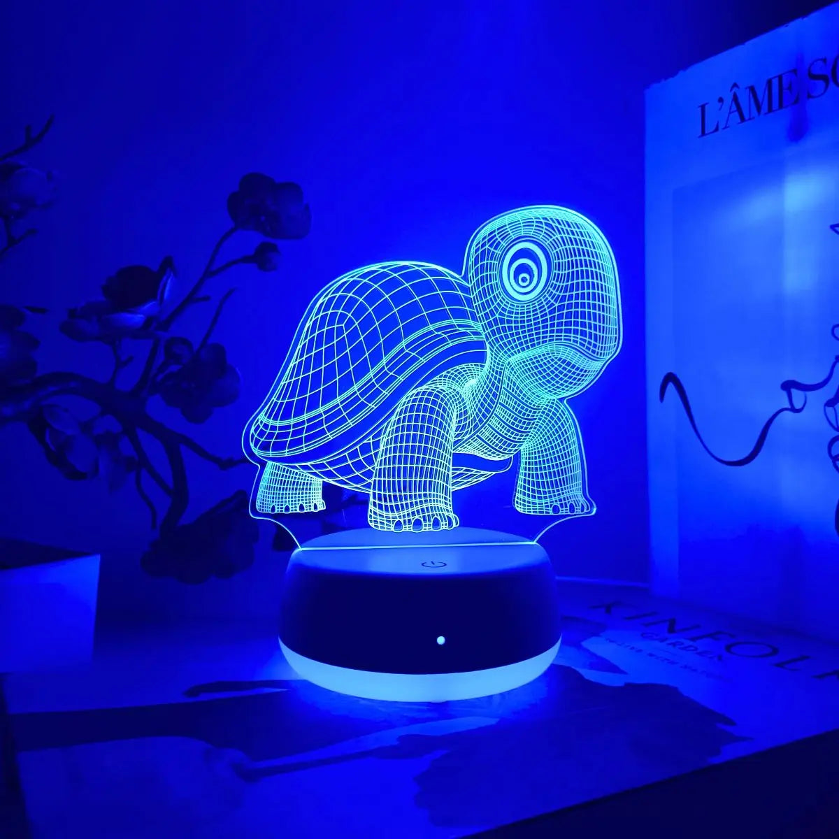 Veilleuse 3D Tortue Tactile - Éclairez vos nuits en douceur