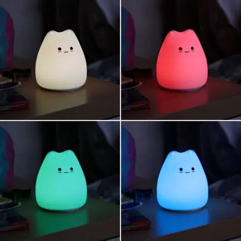 Veilleuse Bébé Chat : Douce lumière pour nuits paisibles Image