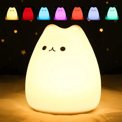 Veilleuse Bébé Chat : Douce lumière pour nuits paisibles