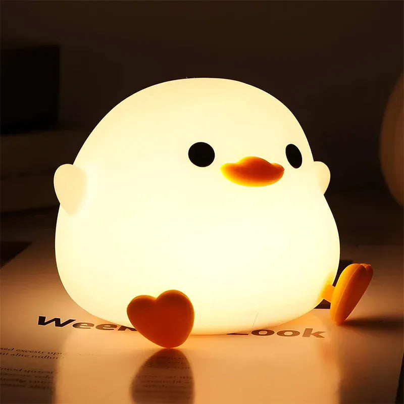 Veilleuse Canard en Silicone - Lumière douce pour enfants