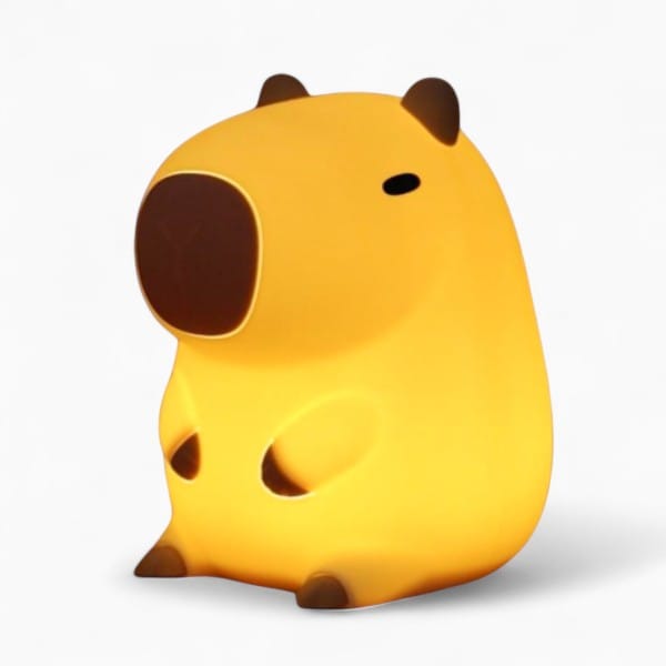 Veilleuse Capybara : Illuminez Doucement Votre Nid avec Tendresse