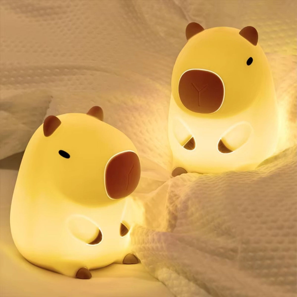 Veilleuse Capybara : Illuminez Doucement Votre Nid avec Tendresse