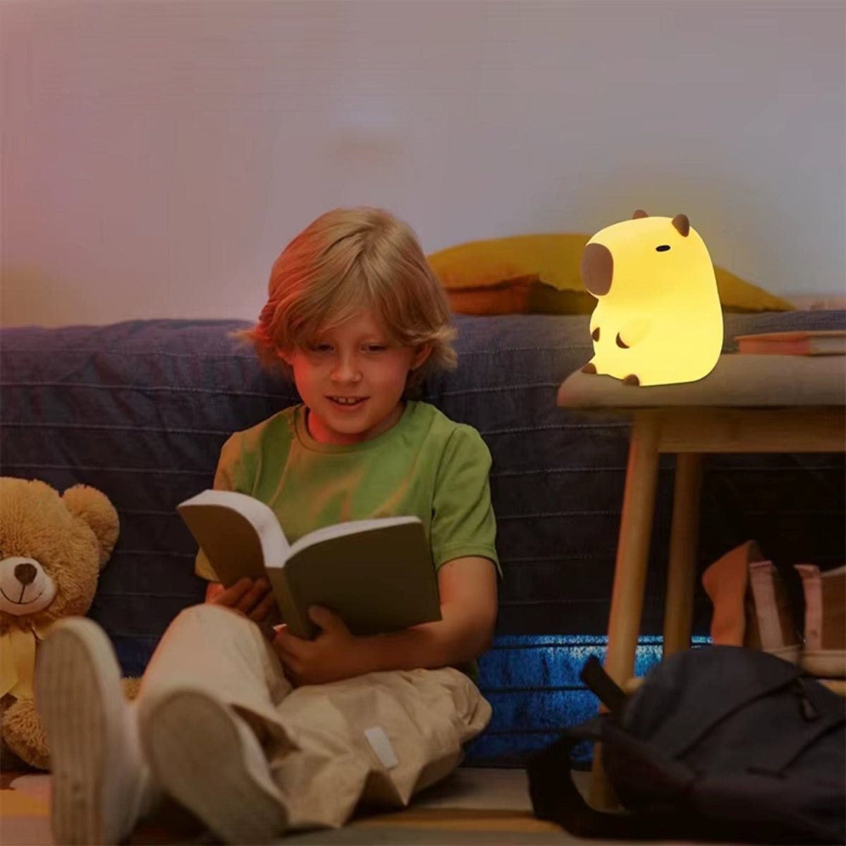 Veilleuse Capybara : Illuminez Doucement Votre Nid avec Tendresse