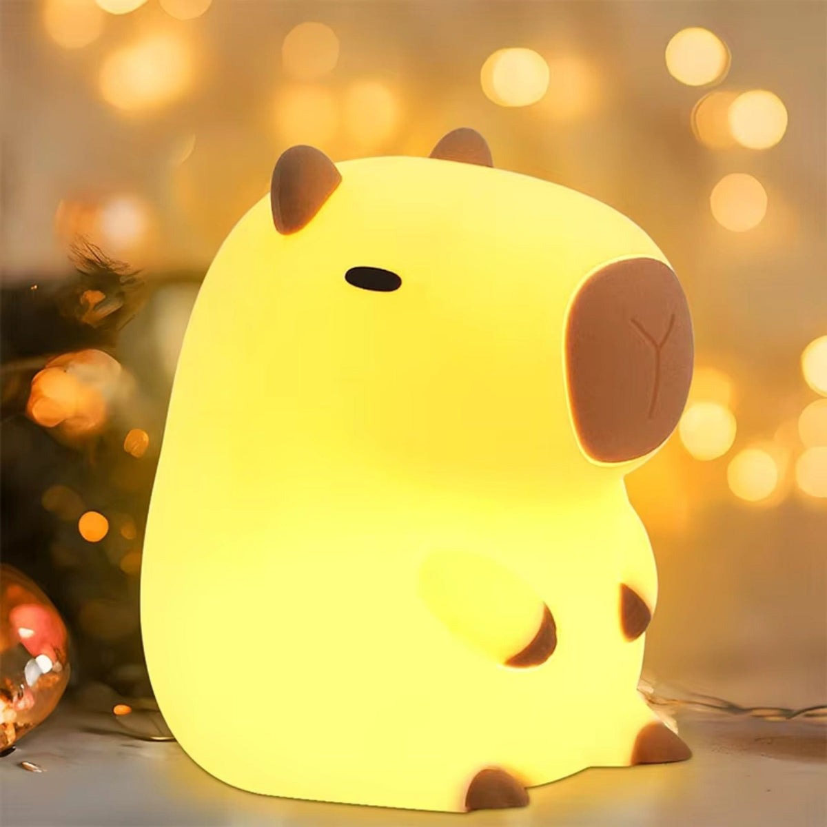 Veilleuse Capybara : Illuminez Doucement Votre Nid avec Tendresse
