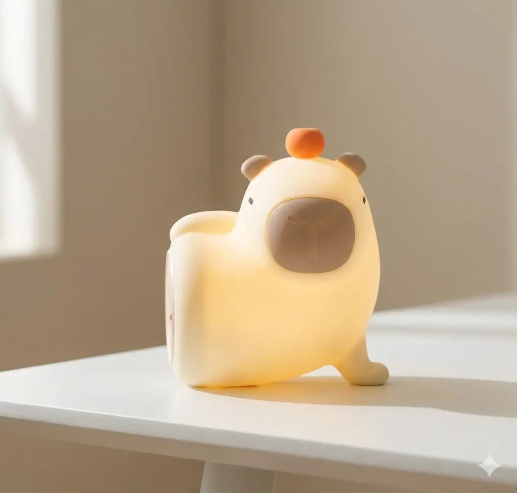 Veilleuse Capybara Zen : Sérénité et Lumière Douce