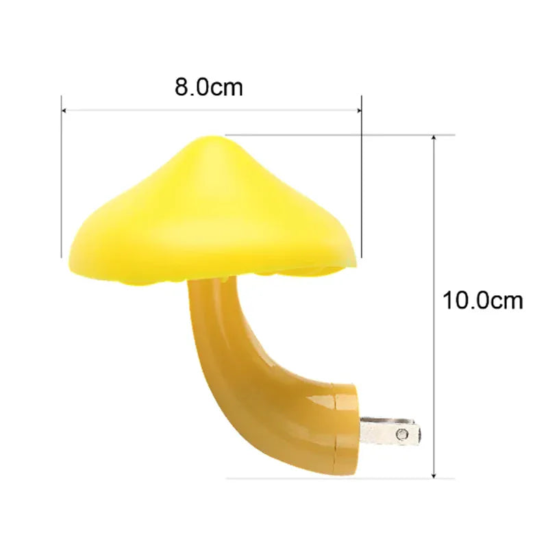 Veilleuse Champignon Prise Capteur de Lumière - Éclairage Pratique