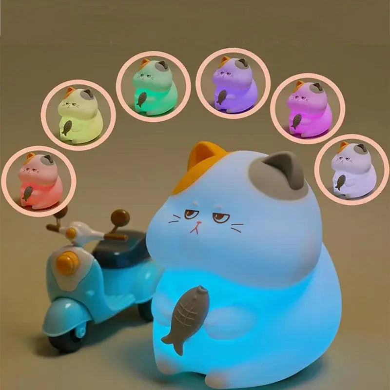 Veilleuse Chat Gourmand : Éclairez vos nuits avec style