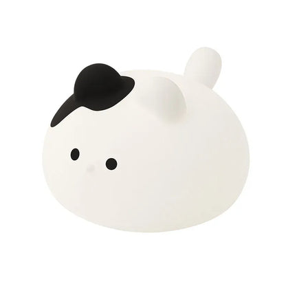 Veilleuse Chat Rond en Silicone Avec Minuteur - Pratique et Mignonne