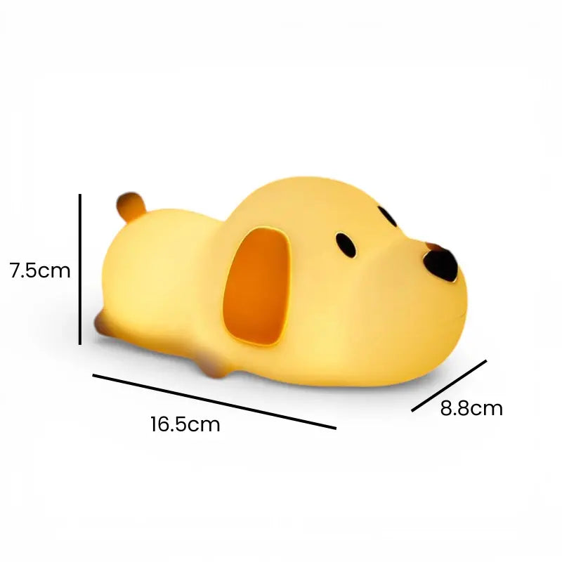 Veilleuse Chiot en Silicone - Compagnon doux pour la nuit