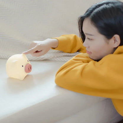 Veilleuse Cochon en Silicone - Douceur et Sécurité pour Enfants
