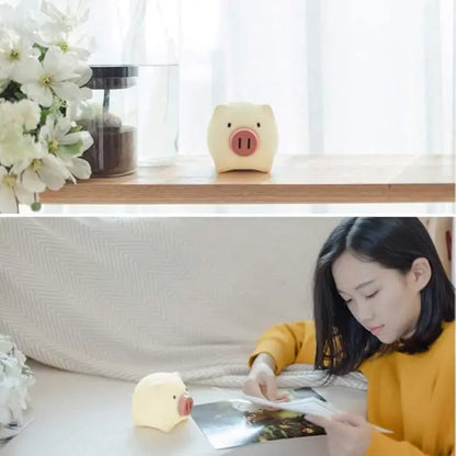 Veilleuse Cochon en Silicone - Douceur et Sécurité pour Enfants