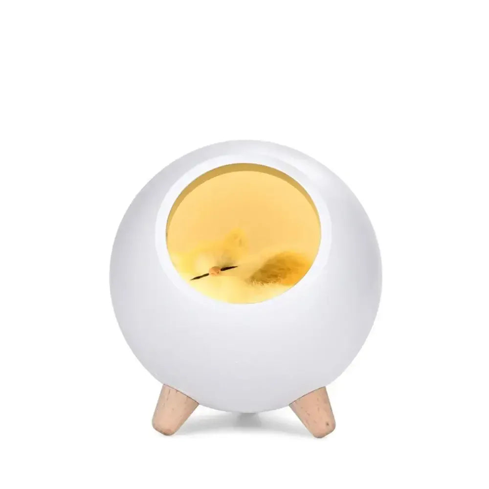 Veilleuse de maison cocon de chat rechargeable, idéale mobile
