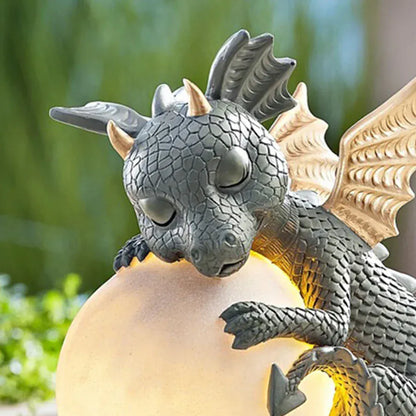 Veilleuse Dragon Endormi Globe LED - Lumière douce pour nuits paisibles