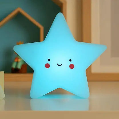 Veilleuse Étoile en Silicone - Douceur et Sécurité pour Bébé