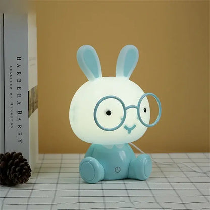 Veilleuse Lapin à Lunettes - Compagnon lumineux idéal