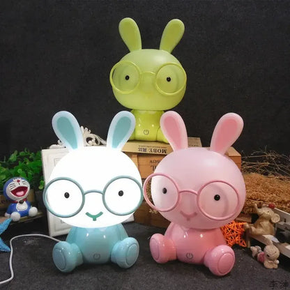 Veilleuse Lapin à Lunettes - Compagnon lumineux idéal
