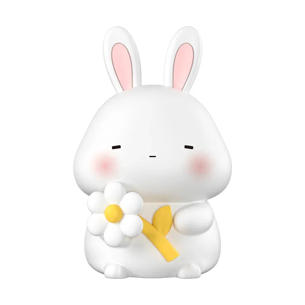 Veilleuse Lapin Bouquet en Silicone Tactile, idéale pour enfants